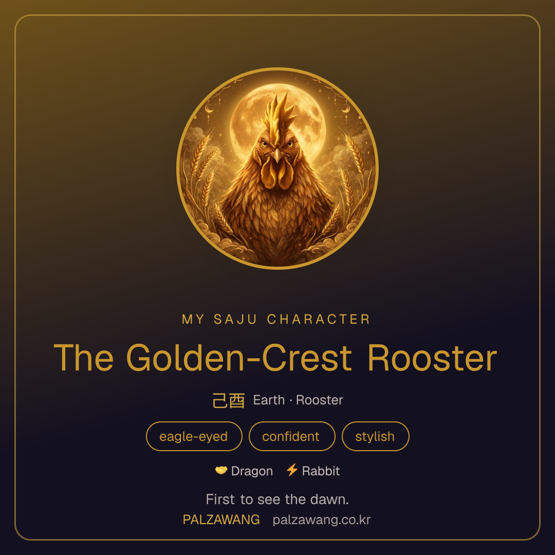 The Golden-Crest Rooster