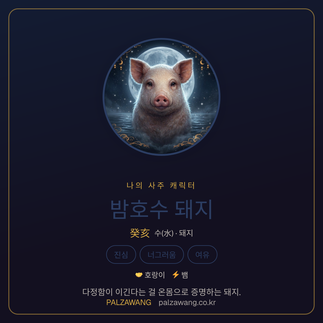 밤호수 돼지